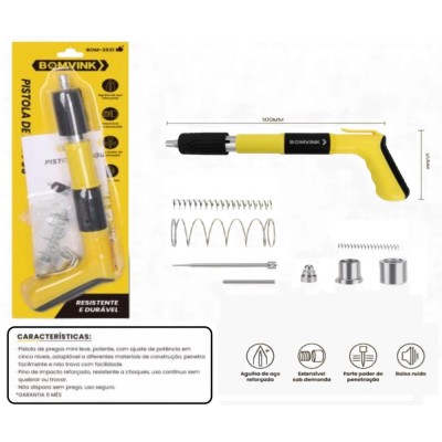 KIT PISTOLA DE PREGOS BOM-3628